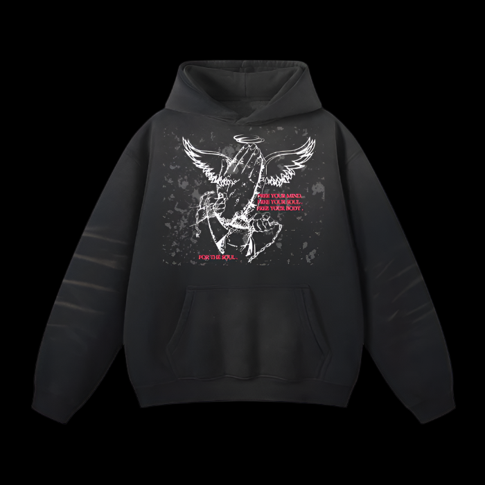 RED PRAYER HOODIE - UNISEX